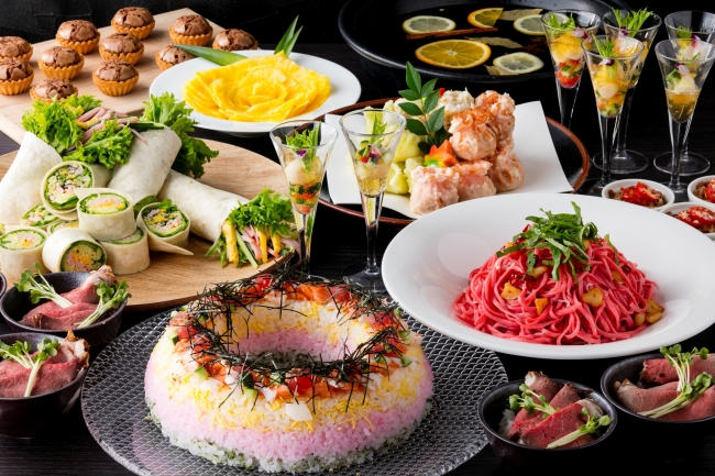異なる料理の組み合わせが生み出す新感覚の味を楽しむ「小田原ハイブリッドグルメ ランチブッフェ」。