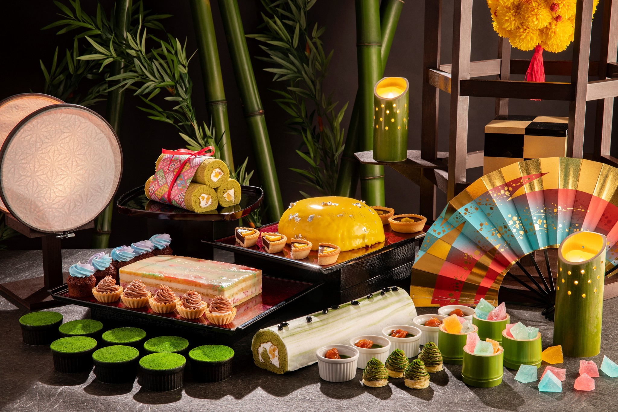 抹茶とチョコレートで織りなすかぐや姫の世界デザートブッフェ 月夜に思ふ姫君 ヒルトン小田原リゾート スパのプレスリリース