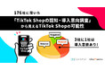 TikTok Shop、3社に1社は導入意欲あり!「運用体制の構築」と「コスト」が導入の鍵に