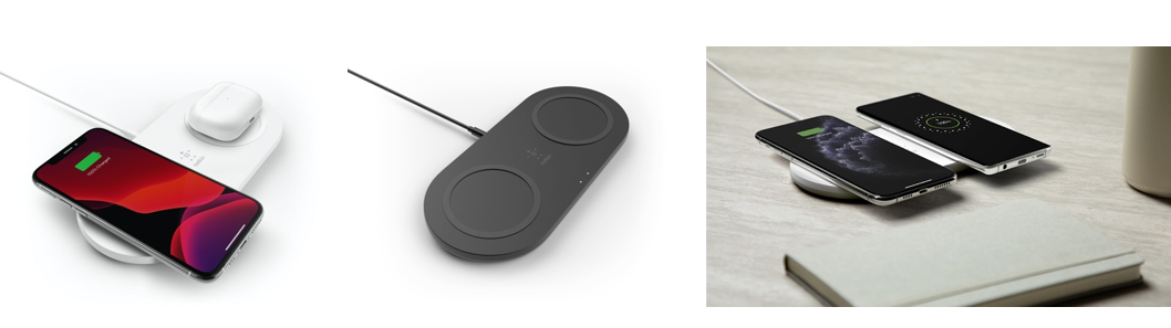Belkin】最大15WのQiワイヤレス充電器を２種類発売！２台同時充電のパッドタイプと、縦・横置き可能のスタンドタイプが登場｜ベルキン 株式会社のプレスリリース
