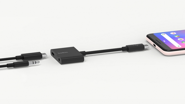 イヤホンジャックのないUSB-Cデバイスに最適！USB-Cデバイスを『ながら』充電できる「RockStar™ USB-C™ to 3.5mm アダプタ 」を8/23(金)発売｜ベルキン株式会社のプレスリリース