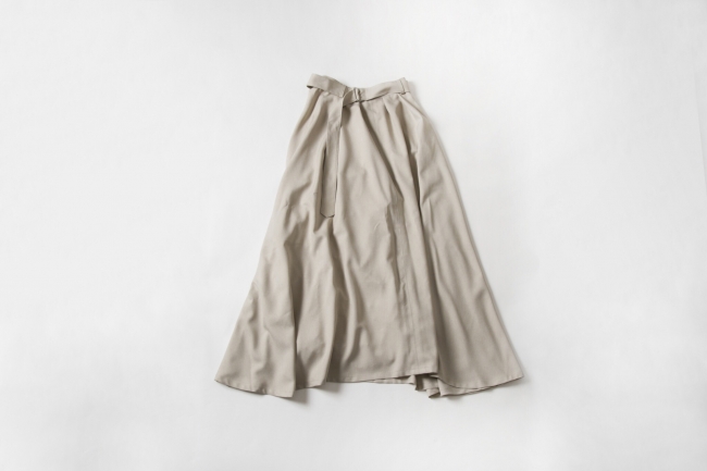 melange tender  flare skirt