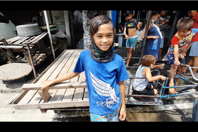 ▲フィリピンの路上の子どもたちが撮影した動画