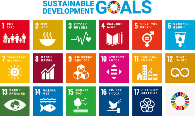 メルヴィータは、持続可能な開発目標（SDGs）を支援しています。