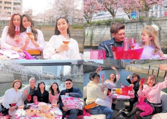 いよいよ開花 桜のフォトジェニックを貸切クルーズで 新艇 リリー号で増便決定 どこよりも映えるお花見を お花見シャンドンクルーズ 目黒川 大岡川 スタート スパイスサーブのプレスリリース