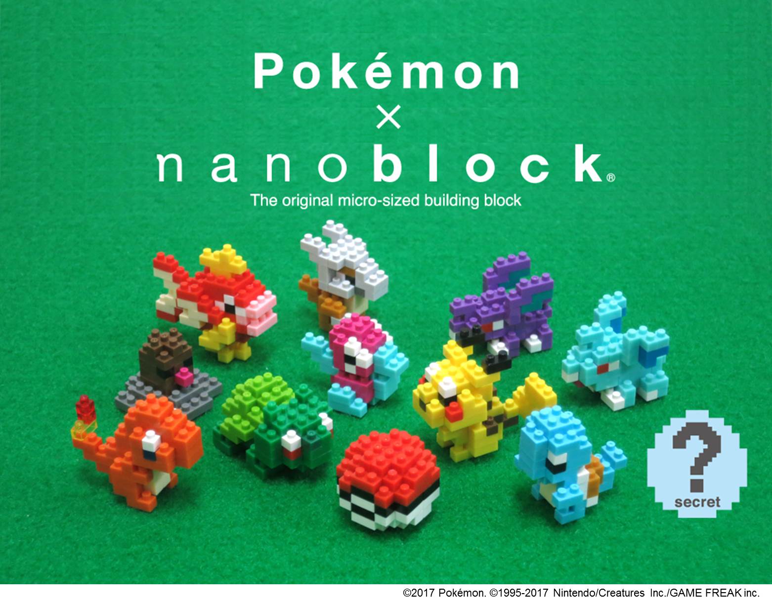 nanoblock®のポケットモンスターシリーズに更に小さな「ミニ