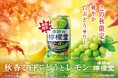 芳醇な白ぶどうと爽やかなレモンが織りなす秋限定の味わい「季節の檸檬堂 秋香る白ぶどうとレモン」8月18日(月)新登場