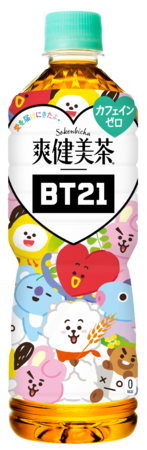 「爽健美茶」BT21 限定デザインボトル (非売品)600mlPET