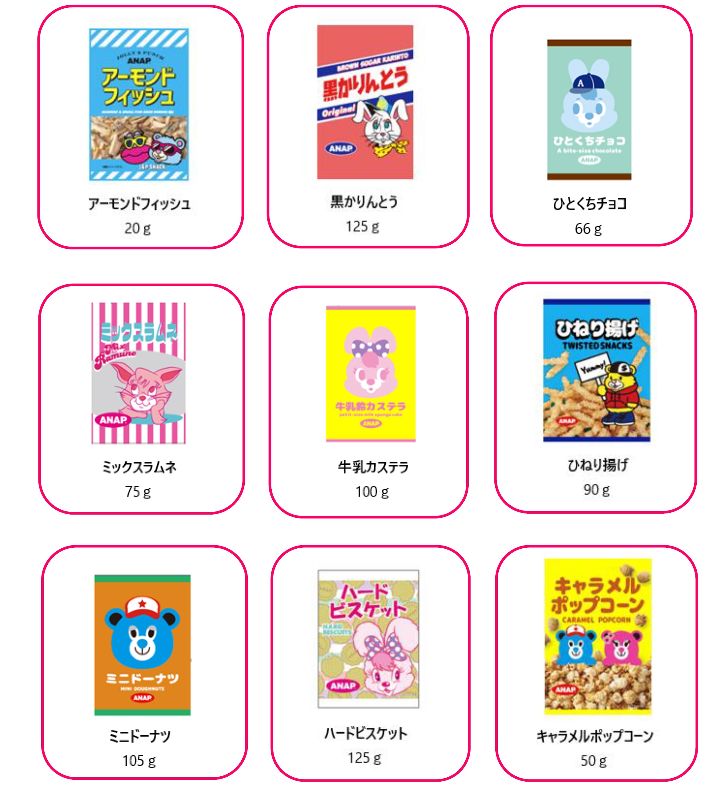 菓子食品総合商社 コンフェックスとファッションブランド Anap のコラボ商品が新発売 コンフェックス株式会社のプレスリリース