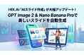 HIX.AI『AIスライド作成』が大幅アップデート！GPT Image 2 & Nano Banana Proで美しいスライドを自動生成