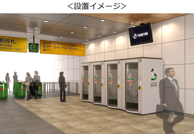 ※立川駅につきましては、現在実施中の実証実験にて設置中のモデル（空調なし）となります。