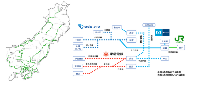 線路設備モニタリング装置の運用エリア