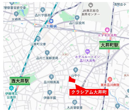 (C)Mapbox (C)OpenStreetMap (C)LY Corporation Z17LE 第1041号