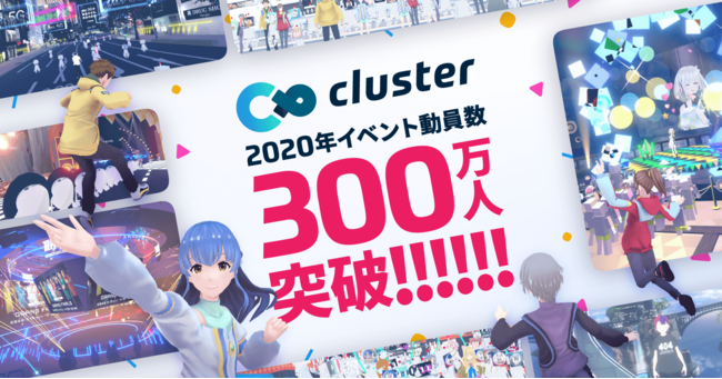 バーチャルsns Cluster の年イベント動員数が300万人突破 クラスター株式会社のプレスリリース