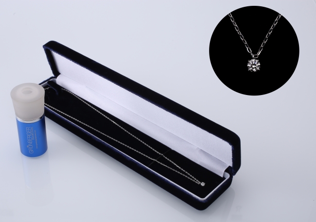 　　　グランバーガープレシジョンカット“8本のキューピッドの矢”ダイヤモンドネックレス　専用ルーペ付き