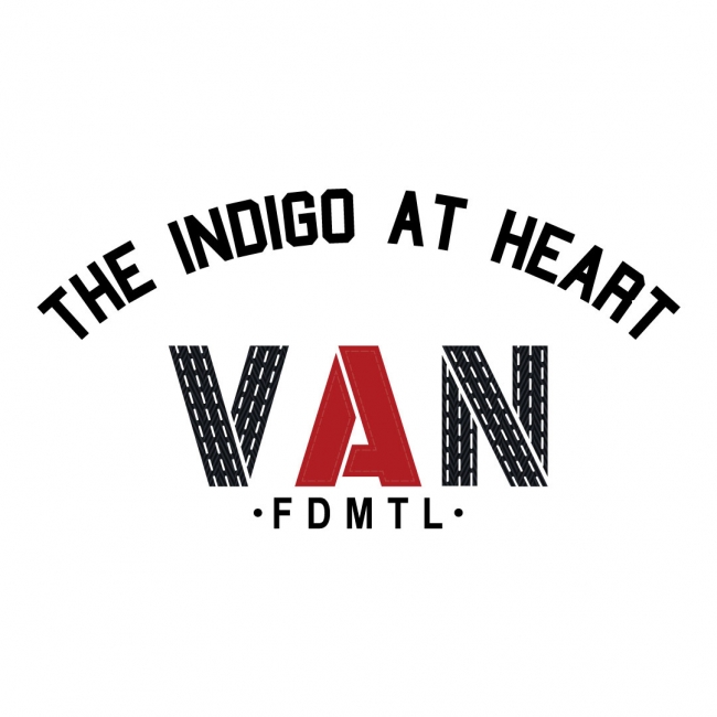 VAN×FDMTL×ナノユニバースのインディゴジャケット