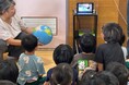 園児が思わず立ち止まる“地球”、草津市のこども園に登場