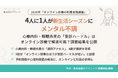 【オンライン診療 実態調査】4人に1人が新生活シーズンにメンタル不調　心療内科・睡眠外来の「受診ハードル」はオンライン診療で解消可能？調査結果を公開