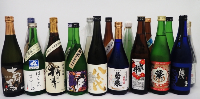 出品される日本酒（一部）