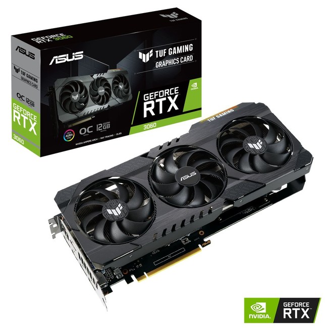 ASUSから「GeForce RTX 3060」搭載、3連ファン採用のOC版ビデオカード2