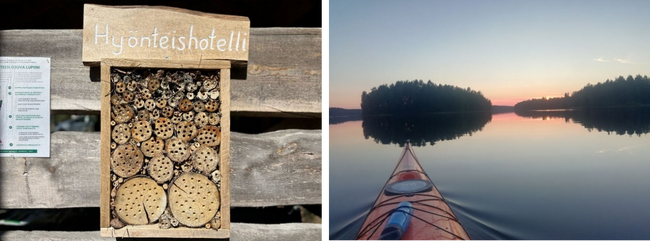 クレジット：（左）Hawkhill Resort、Visit Finland（右）Teemu Tuomaria、Haltia Lake