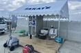 坂手建設㈱、建設現場の熱中症対策として「クーリングルーム」と「ハイパーCLT敷板」を組み合わせた休憩所を設置