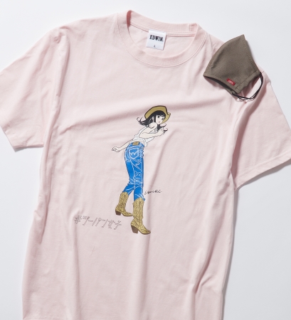 エドウイン 江口寿史さん描き下ろしのcoolデニムマスク付きチャリティtシャツを発売 Edwinのプレスリリース