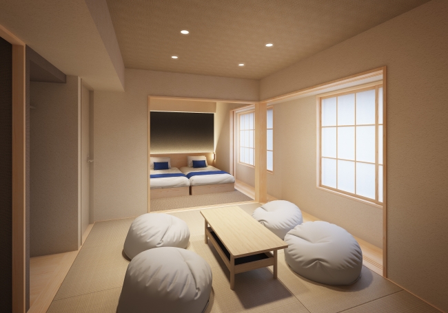 サブスクリプション家具導入予定のSTAYブランドホテル「住亭 SHIJO KARASUMA」