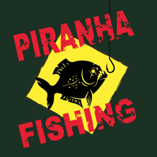 世界初のピラニア釣り