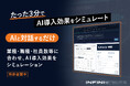 インフィニスパーク、AI導入の費用対効果を３分程度で可視化する無料ツール「AI導入効果シミュレーター」を公開