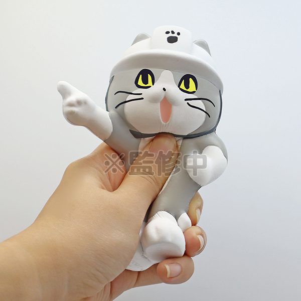 にぎってヨシ 仕事猫のもちもちフィギュアがヴィレヴァンオンラインに新登場 ヴィレッジヴァンガードのプレスリリース