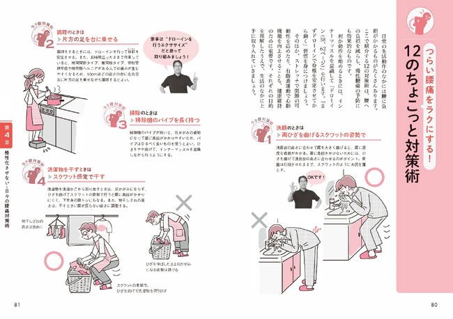 第4章より「つらい腰痛をラクにする! 12のちょこっと対策術」 第4章より「つらい腰痛をラクにする! 12のちょこっと対策術」