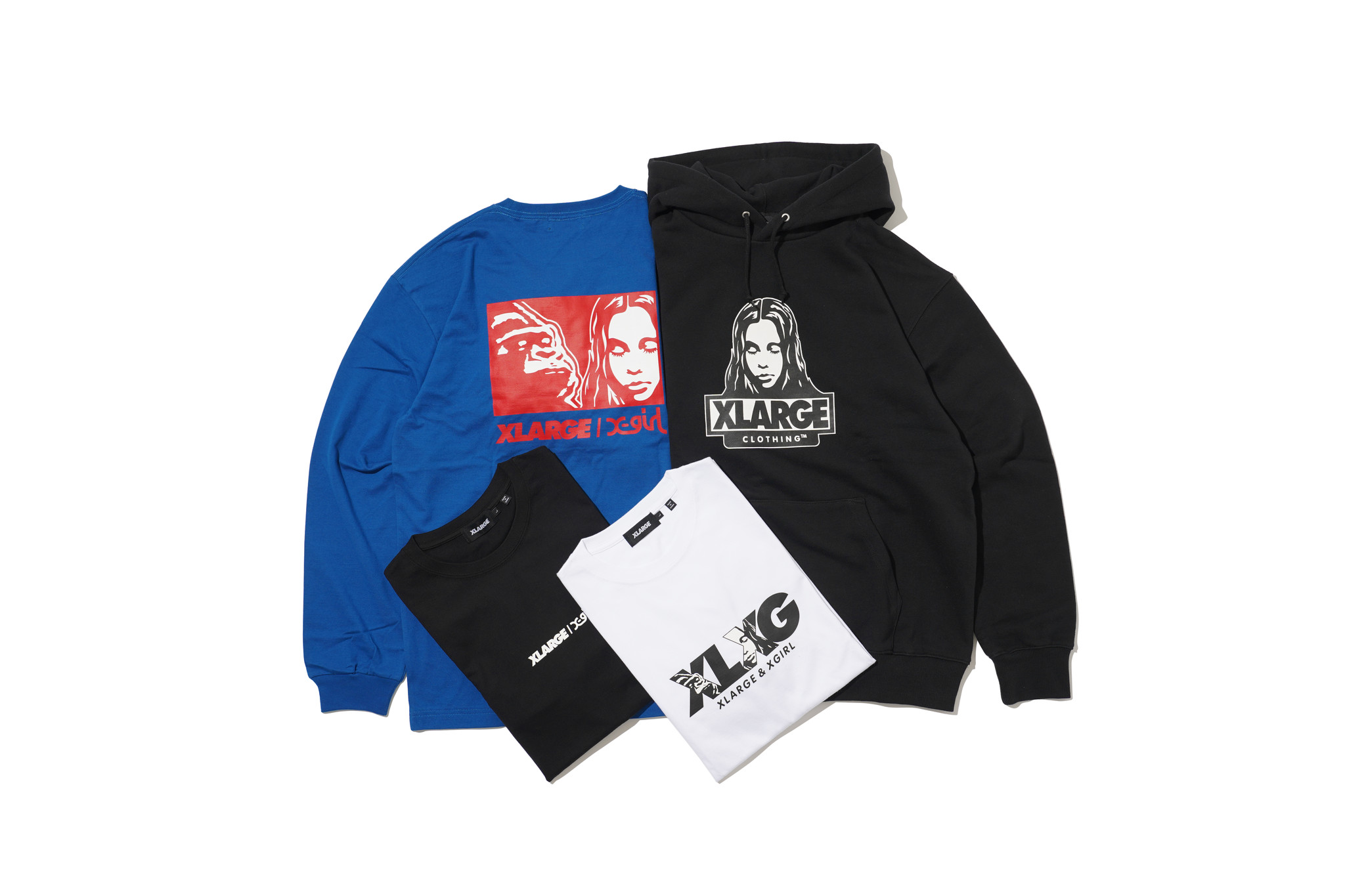 xlarge xgirl コラボパーカー