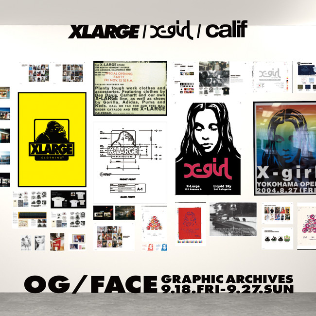 XLARGE×X-girlのコラボレーションアイテムがcalif SHIBUYA限定で発売 