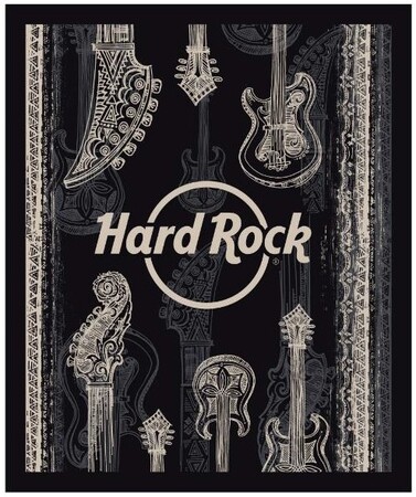 ハードロックカフェ特製 ブランケット　Headstock Guitar