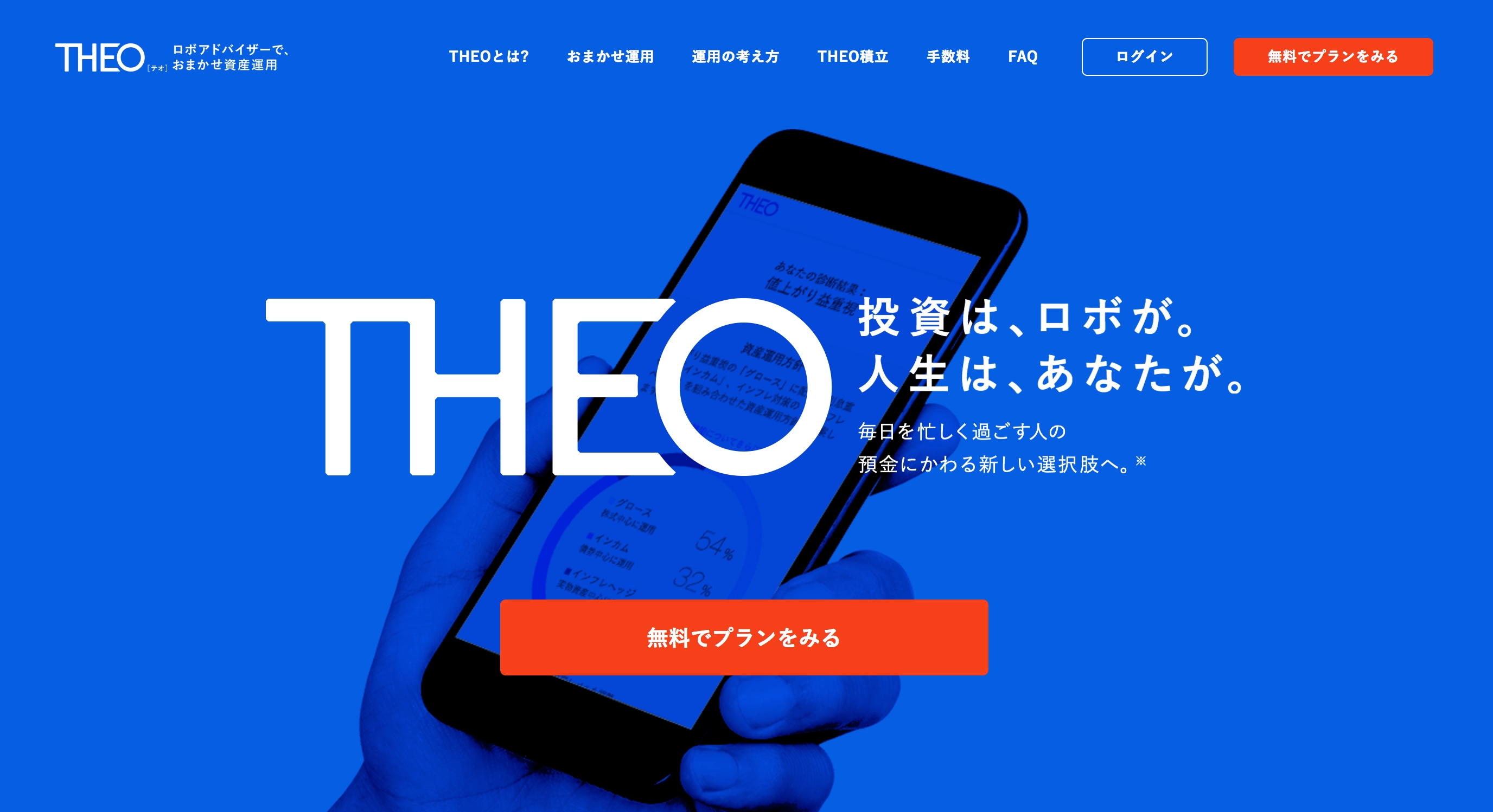 ロボアドバイザーでお任せ資産運用 Theo テオ 自動積立のサービス Theo積立 を開始 株式会社お金のデザインのプレスリリース