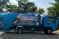 琵琶湖博物館企画展示・水族企画展示の「応援ラッピングパッカー車」が運行しています