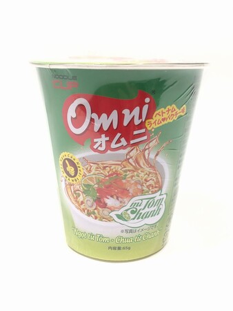 ＜オムニカップ麺　ベトナムライム パクチー味＞
