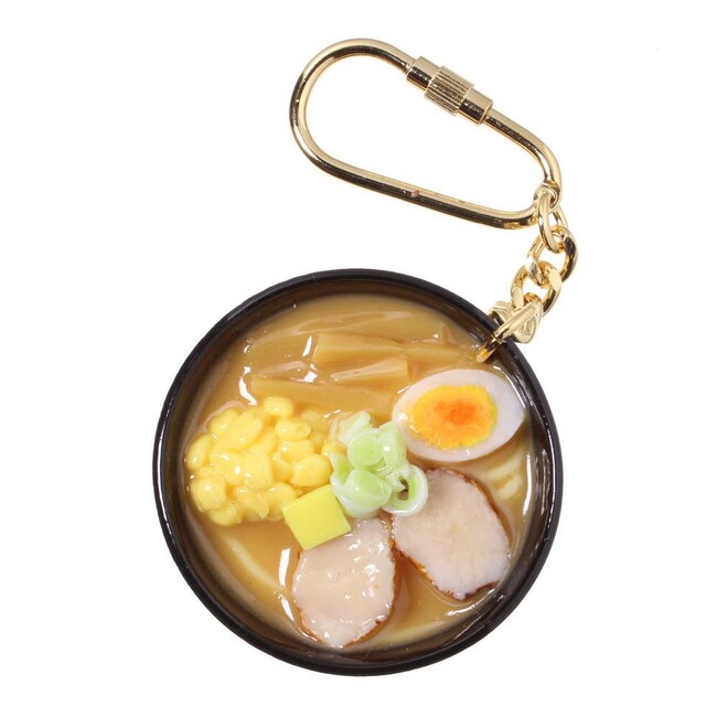 食品サンプルキーホルダー　味噌ラーメン