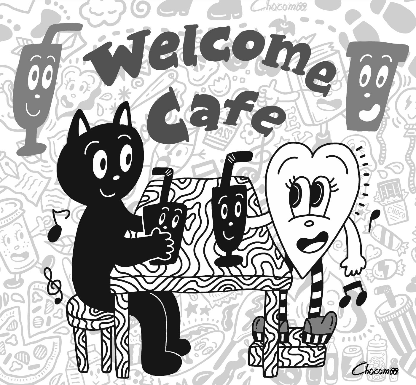 ロフト イラストレーターchocomoo チョコムー さん初のコラボカフェ Welcome Cafe By Chocomoo オリジナルドリンクやグッズも販売 銀座ロフト 株式会社ロフトのプレスリリース