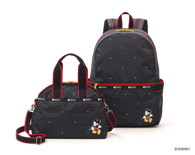 現金特価】 LESPORTSAC ポーチ レインボー ストライプ 2ファスナー