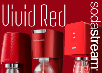 自宅で出来たて生炭酸を楽しめるソーダストリーム Vivid Red 赤ではじめるお得なキャンペーンを実施中 ソーダストリーム株式会社のプレスリリース