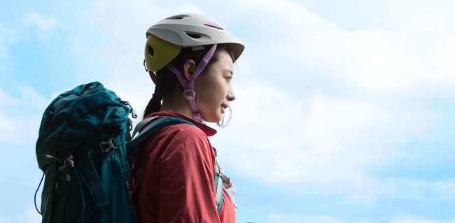 ▲FLUQUE（フルーク）登山女性専用ヘルメット