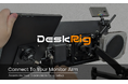 VESA規格に対応。モニターアームへフレームを構築し機材配置をカスタマイズ。ALZAR「DeskRig」公式サイトにて販売開始。