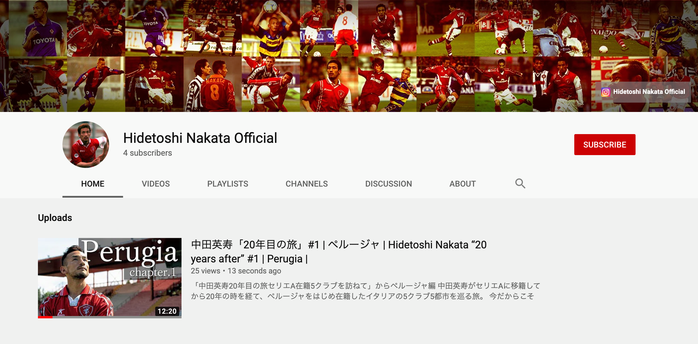 中田英寿が自身初のyoutubeチャンネル Hidetoshi Nakata Official を本日開設 全世界へのコンテンツ配信を開始 Anymind Group株式会社のプレスリリース