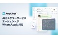 会話型コマースプラットフォーム「AnyChat」、AIカスタマーサービスエージェントがWhatsAppに接続