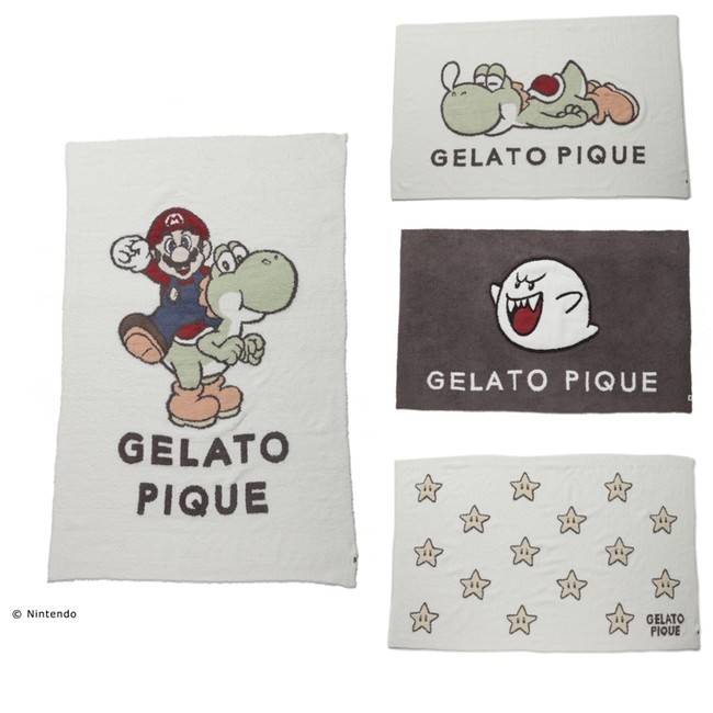 クターブラ gelato pique - gelato pique マリオコラボ キャラクターブランケット スターの通販 by たけのこの里