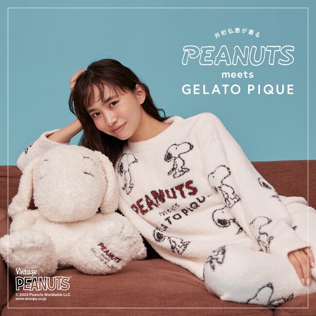 即買い可 雑誌掲載 ジェラート ピケPEANUTS ジャガードワンピース-