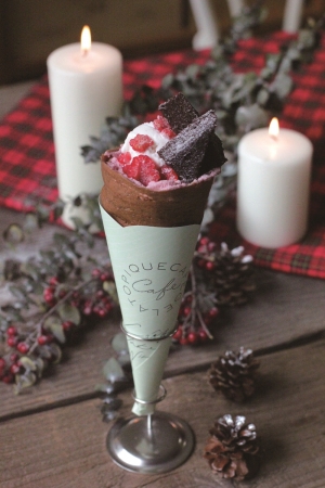 【クリスマス限定】Premium berry chocolat crepe ※イメージ