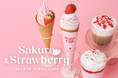【gelato pique cafe】桜といちごで彩る春のご褒美 “Sakura＆Strawberry”フェアを開催！華やかなモンブランクレープと、ソフトクリーム、ドリンク2種の全4商品が登場